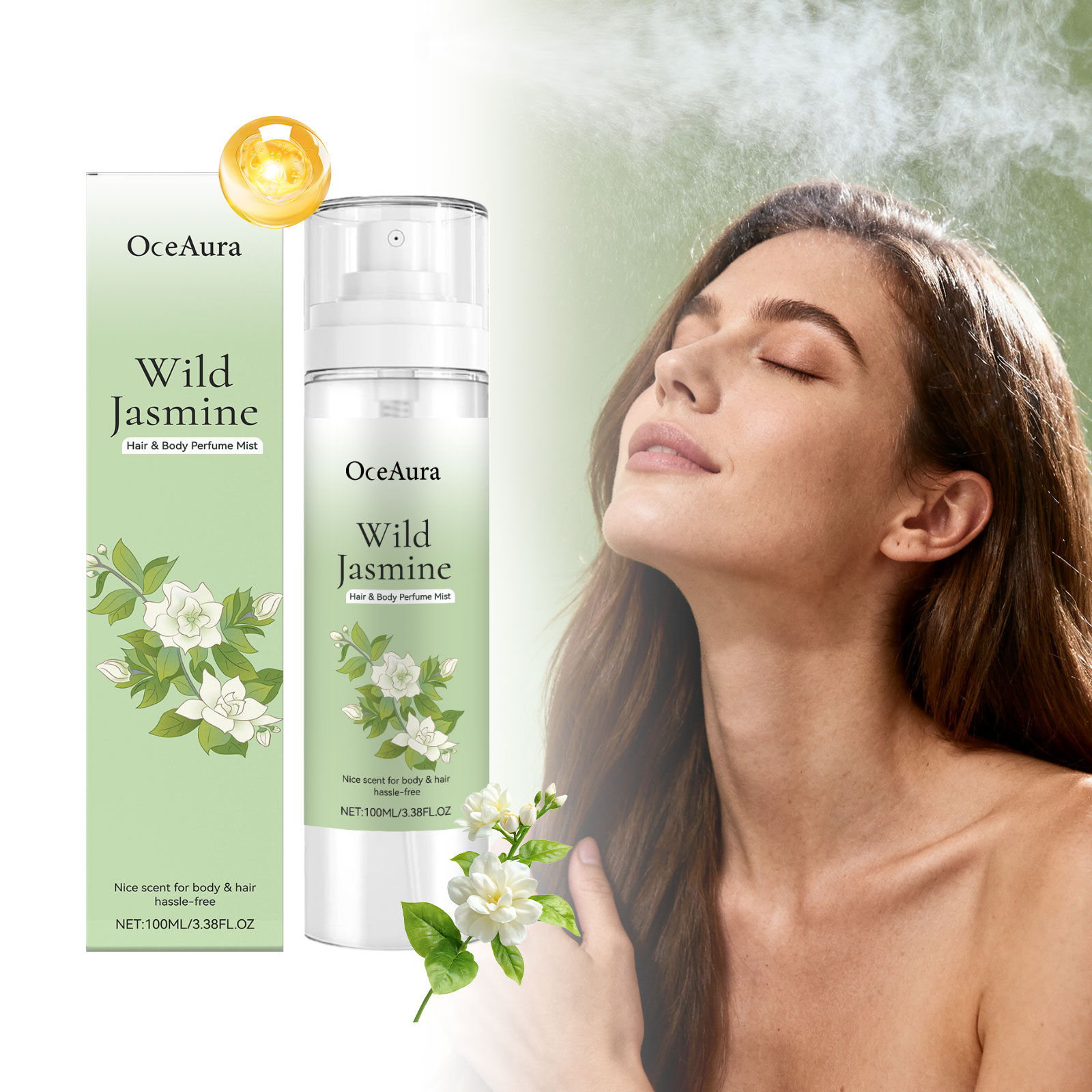 OceAura Body Hair Perfume Spra - огляд і ціна Perfume Fragrance Hair Spray