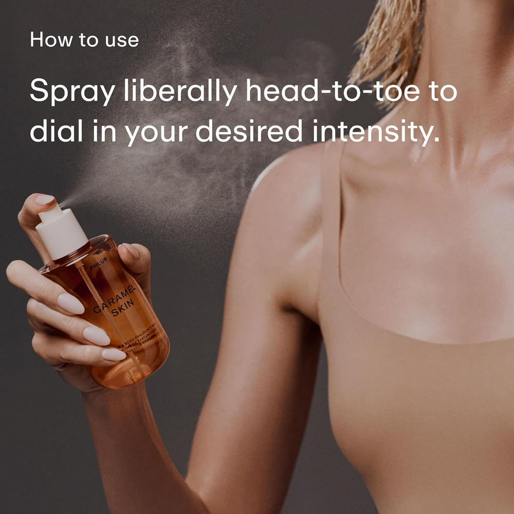 PHLUR Caramel Skin Body Mist,  - огляд і ціна Perfume Fragrance Hair Spray